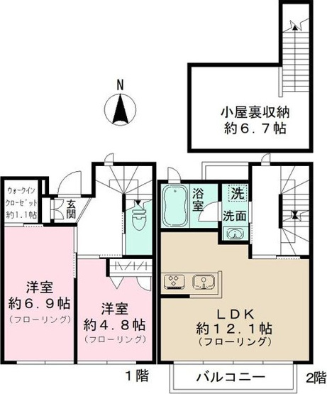 【間取り】 | dwell上北沢A棟-ドゥウェル上北沢A棟-