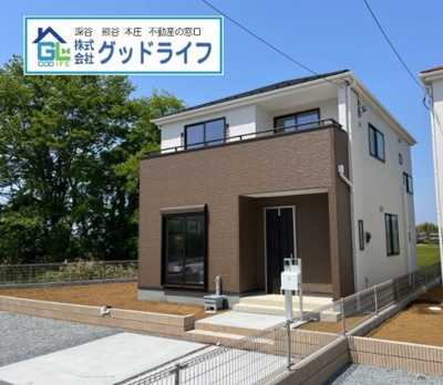 【外観】 | 大里郡寄居町赤浜第2　新築戸建　Livele Garden　1号棟 | モダンで重厚感のある落ち着いた雰囲気の外観です。