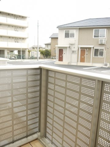 グレイスアベニュー一身田　Cのバルコニー