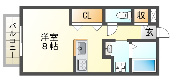 プレミールエビスの間取り