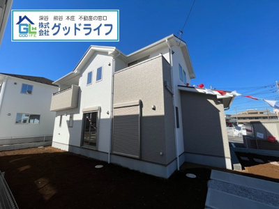 【外観】 | 本庄市日の出12期　新築住宅　4号棟 | モダンで重厚感のある落ち着いた雰囲気の外観です。