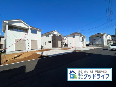 【前面道路含む現地写真】 | 本庄市日の出12期　新築住宅　4号棟