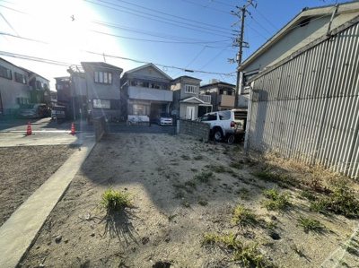 【前面道路含む現地写真】 | 信太小・土地14.8坪・和泉市上町 | 前面道路含む現地写真です