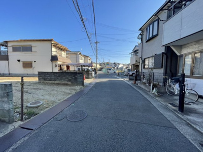 【前面道路含む現地写真】 | 信太小・土地14.8坪・和泉市上町 | 前面道路含む現地写真です