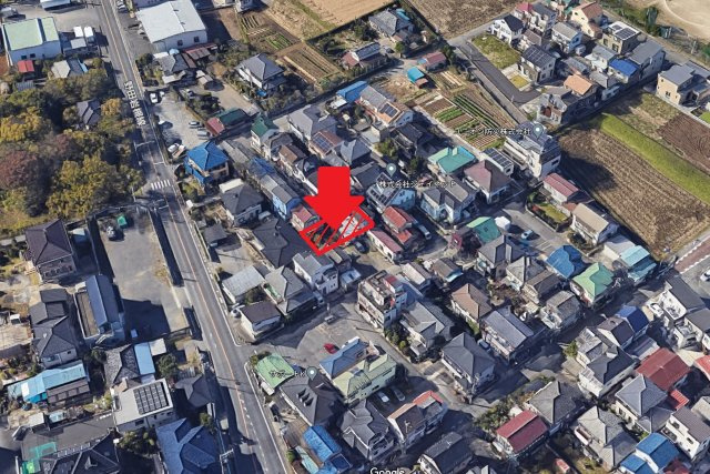 越谷市平方新築戸建て　4台駐車可能な広いスペースの外観