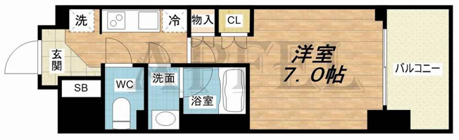 【間取り】 | ルネフラッツ谷町四丁目