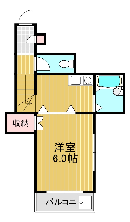 ベルメゾン一須賀3号館の間取り