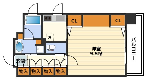 KAISEI梅田の間取り