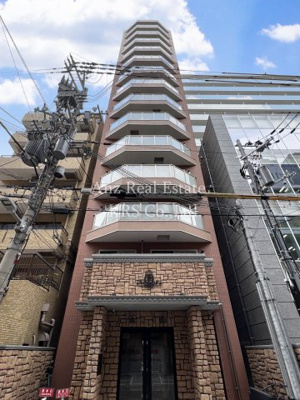 【外観】 | B-PROUD天満橋 | レンガ風のオシャレな外観が特徴のマンションです♪