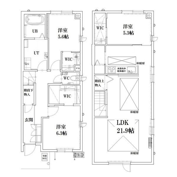 シャーメゾンリーベの間取り