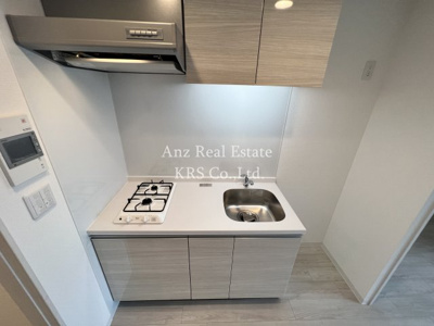 【キッチン】 | アドバンス上町台シュタット | 2口ガスコンロ！まな板置き場もあります♪