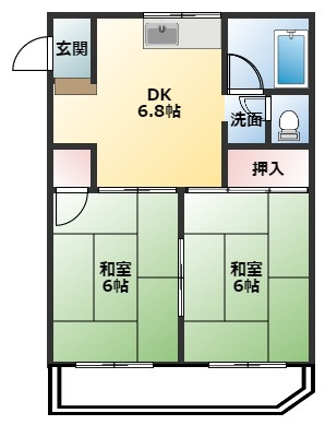 【間取り】 | 鍋嶋マンション