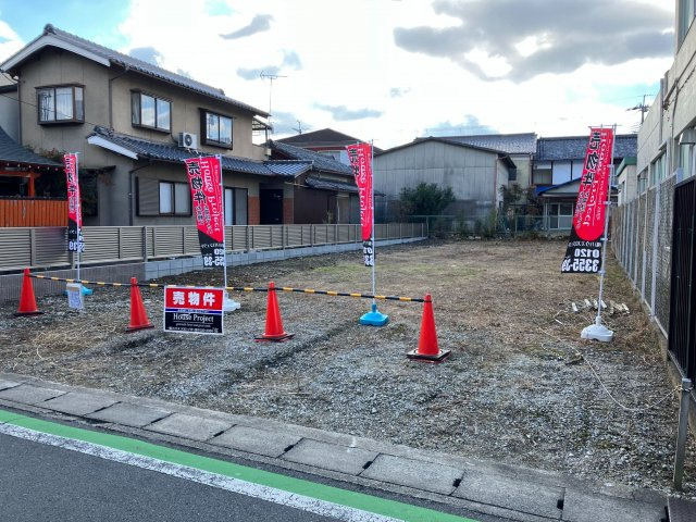 ◆自由設計対応◆敷地広々約８４坪の整形地◆間口広めの約９.６ｍ◆宇治田原町郷之口本町の外観|現地(令和５年１月撮影)