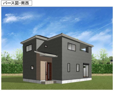 【外観パース】 | 大津市真野5丁目5-3　売土地 | 建物参考プラン、税込1716万円～