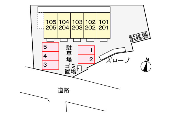 サンライトスクェア　Ｋの区画図