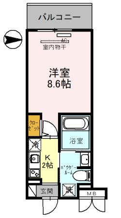M‘ｓマンション長栄寺の間取り