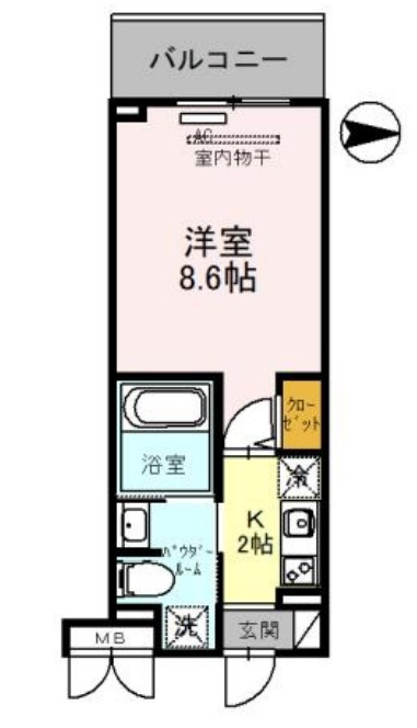M‘ｓマンション長栄寺の間取り