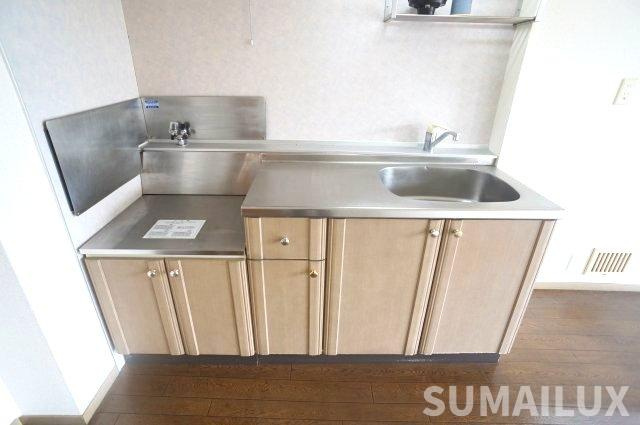 熊本市東区神園２丁目のアパートのキッチン