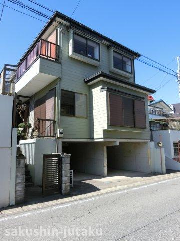 八千代台北１２丁目　中古戸建の外観|八千代台北12丁目　中古戸建　３ＬＤＫ　内装一部リフォーム済　土地約29坪・建物約39.8坪　平成7年建築　地下車庫2台（車種によります。）南東側6ｍ公道面
