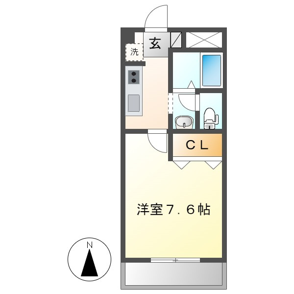 リベルテ中畝Ａの間取り