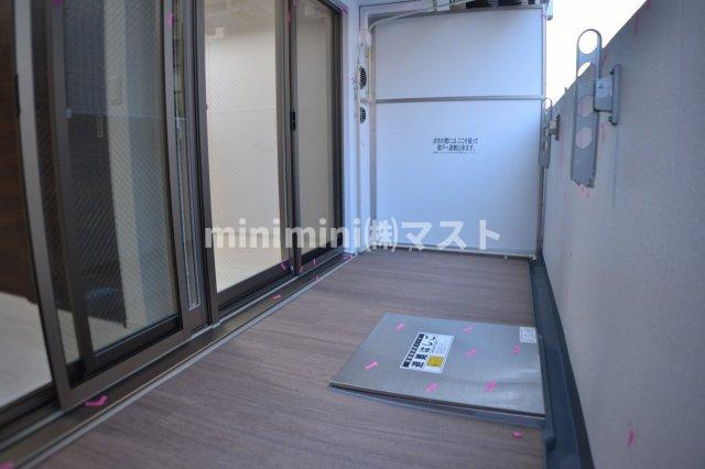 エステムコート中之島ゲートⅡのバルコニー