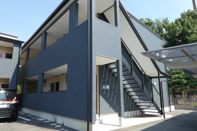 倉敷市松島のアパートの外観