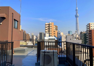 【その他共用部分】 | 屋上写真。スカイツリーが望めます！