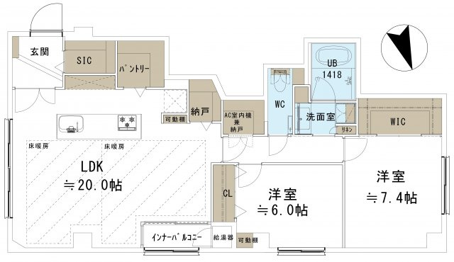【間取り】 | マナー高輪（ホーマット）3F | ●新規内装スケルトンフルリノベーション！