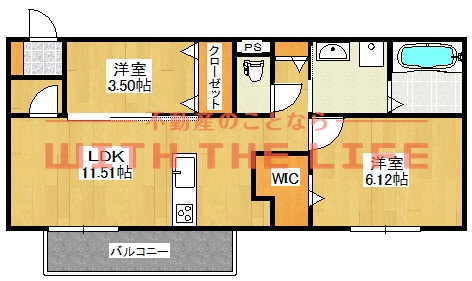 D-room八女本町の間取り