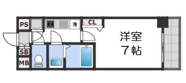 【間取り】 | レジュールアッシュ難波MINAMI-Ⅱ
