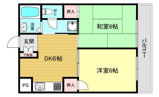 【間取り】 | ハイコート甲子園
