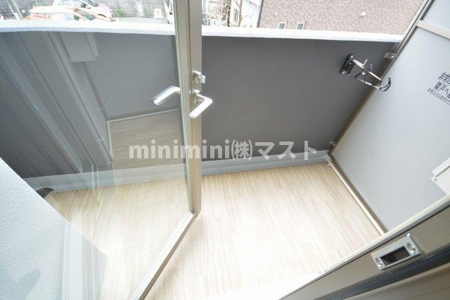大阪市福島区福島４丁目の賃貸マンションのバルコニー
