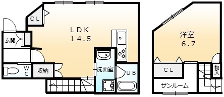 【間取り】 | 八通町賃貸住宅