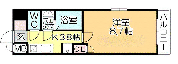 リファレンス久留米駅前【キャッシュバック対象物件】の間取り