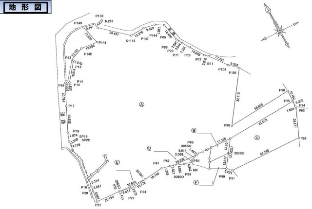 マンション・住宅用地　自然の中に住まうの土地図|土地図