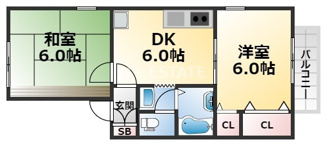 【間取り】 | ヒルズ大谷