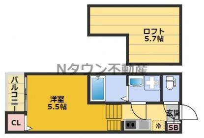 【間取り】 | ハーモニーテラス黒門町 | 間取りです