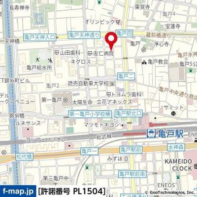 【地図】 | 日神デュオステージ亀戸