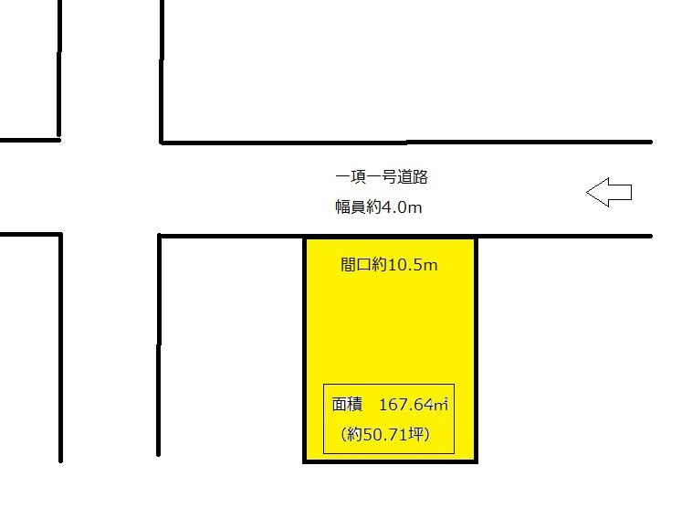 高知市昭和町　売土地の土地図