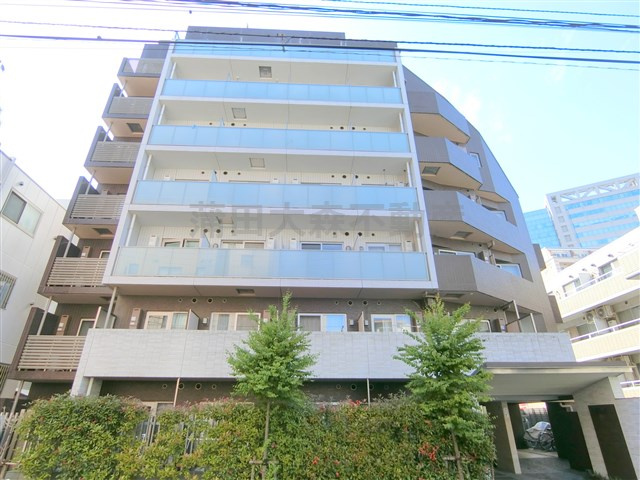スカイコート蒲田壱番館の外観|外観　2011年9月築　RC鉄筋コンクリート造地上8階建て1K～1LDK総戸数56戸の人気分譲賃貸マンション　東京都大田区蒲田4丁目　JR京浜東北線蒲田駅と京急本線京急蒲田駅利用可能な立地がポイント！