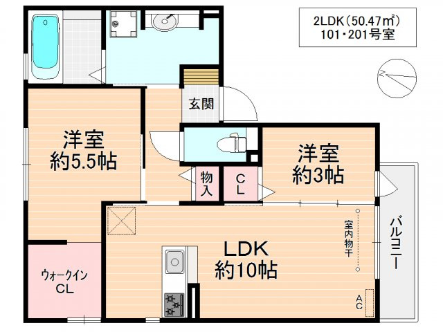 ラフィーネ徳庵の間取り