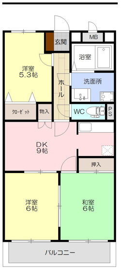 【間取り】 | ユーミーつばきII