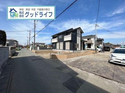 【前面道路含む現地写真】 | 熊谷市妻沼　新築分譲住宅　全5棟　3号棟