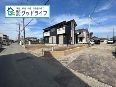 【前面道路含む現地写真】 | 熊谷市妻沼　5号棟　新築分譲住宅　全5棟