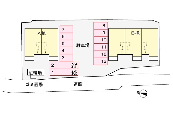 モーデ　Ⅱの区画図