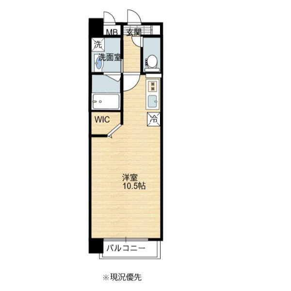 熊本市南区田迎６丁目の賃貸マンションの間取り