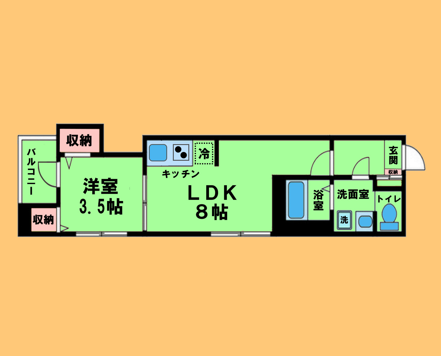 pluvius arcus Nagoyaの間取り