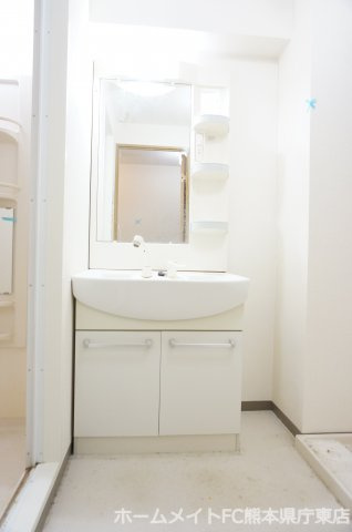 熊本市中央区大江６丁目の賃貸マンションの独立洗面台