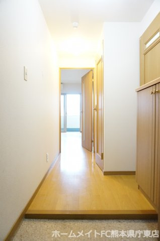 熊本市中央区大江６丁目の賃貸マンションの玄関