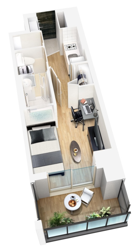 エスリード難波ザ・プレミアの居間・リビング